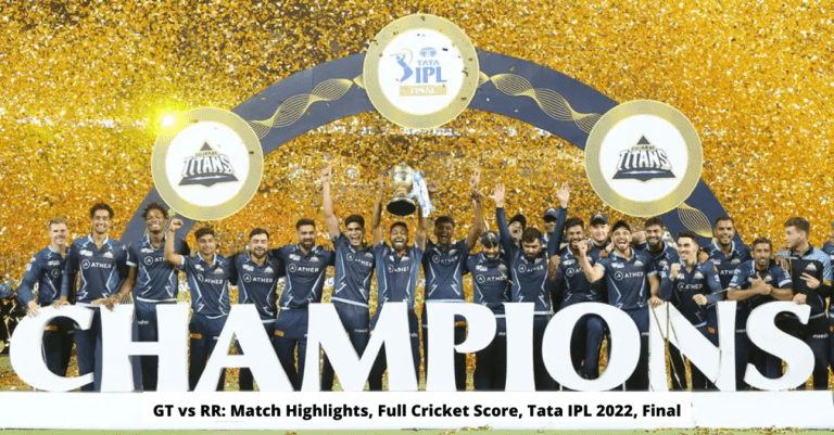 GT vs RR Match Highlights Full Cricket Score Tata IPL 2022 Final
