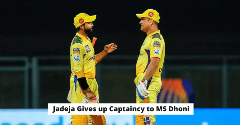 Ravindra Jadeja, on giving up his Captaincy Position back to MS Dhoni, IPL 2022